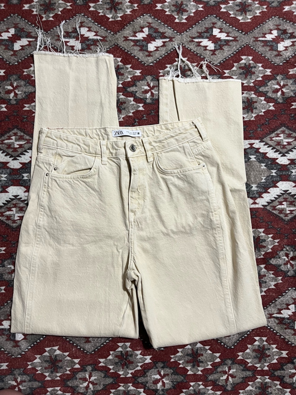 Zara Cream Jeans
